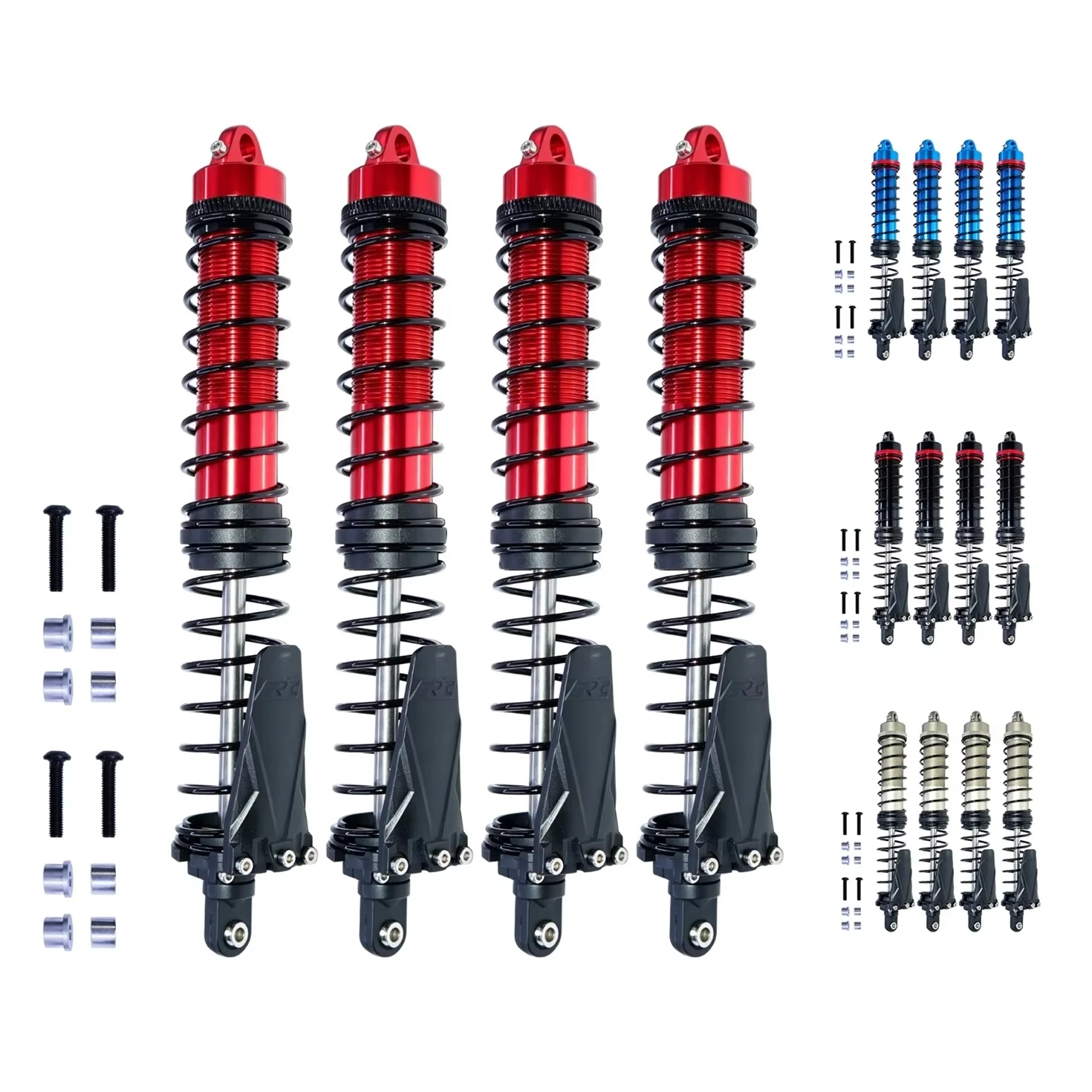 4Pcs 160mm Metal Shock Absorber Damper for HPI 1/8 Savage Flux HP X XL 4.6 5.9 A720 RC Monster Truck Upgrade Part #102365