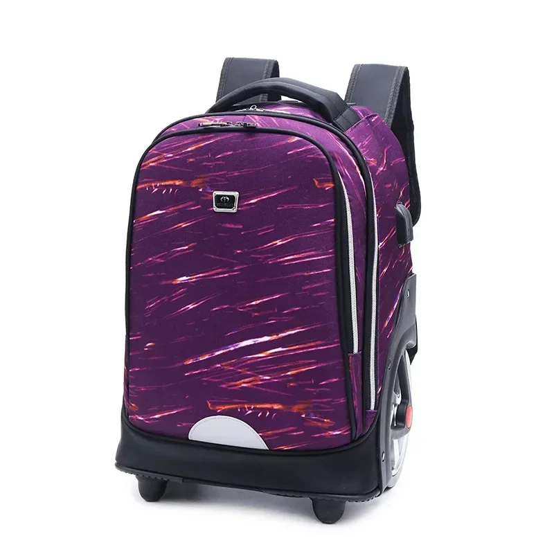 New Wheel Luggage Bag, Large Capacity Backpack, Can Climb Stairs School Bag, Student Trolley Boarding Suitcase Unisex Can Carry