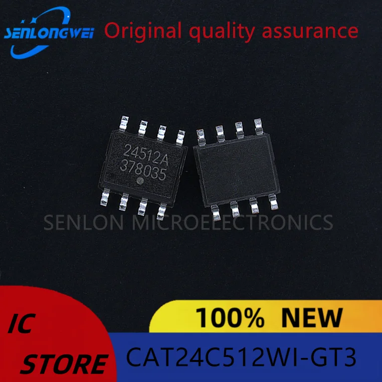 New original CAT24C512WI-GT3 SOP-8 EEPROM Memory chips 512Kbit