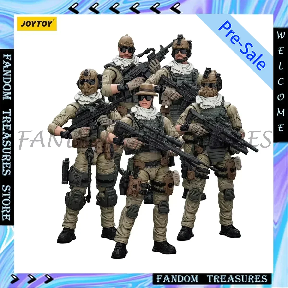 JOYTOY 1/18 Military Action Figurine U.S.Army Delta Assault Squad Anime Figure Hardcore Coldplay Gk Figure Collection Model Toy