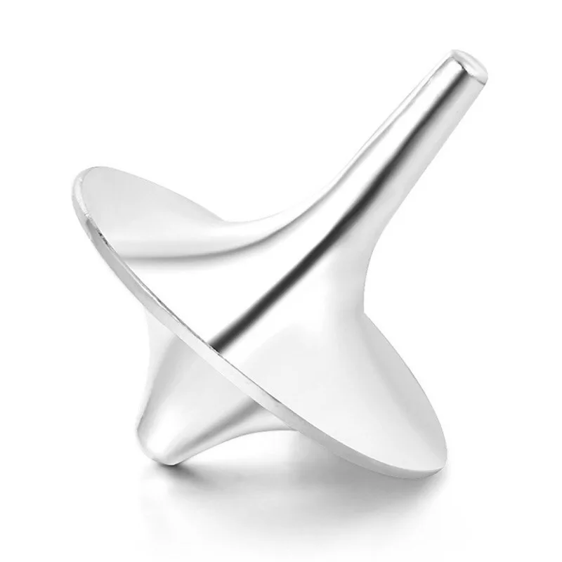 1pc Metal Fingertip Gyro, EDC Stress Relief Toy with Eternal Rotation, Quiet Spinner for Anxiety Relaxation, for Decoration