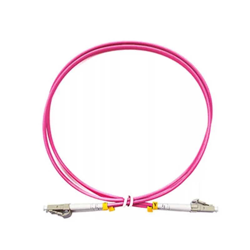 B49C Multimode OM4 LC To LC UPC Fiber Optic Patch Cord 40Gbps Anti-Bend 2.0Mm 50/125Μm Duplex MMF Fiber Optic Cable