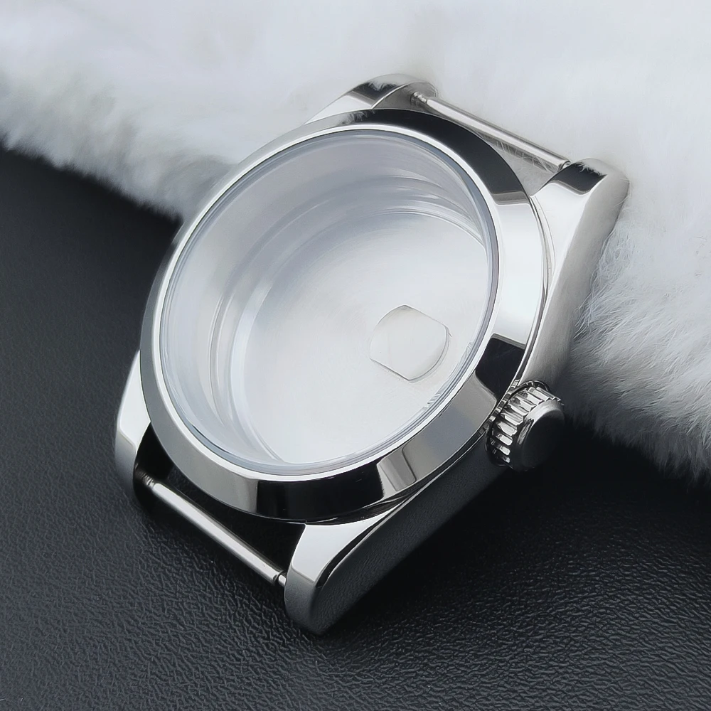 BOTIONI 36 مللي متر/39 مللي متر ساعة فضية حافظة الياقوت صالح NH35 حركة NH36 NH34 حركة شطبة حافة نوعية جيدة 316L الفولاذ المقاوم للصدأ