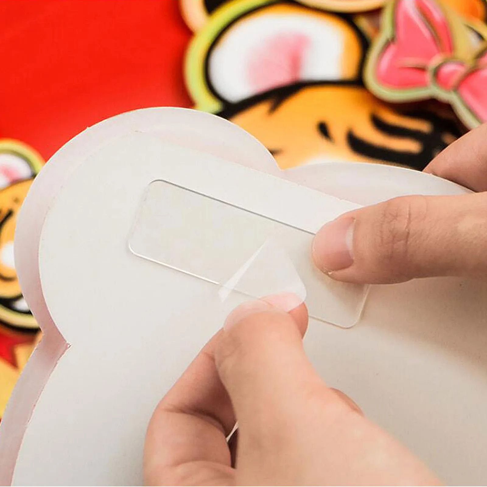 120Pcs Double-Sided Tape Pads Transparent Sticky Adhesive Tape Pads for Mounting Crafts Wall Decor Photos Spring