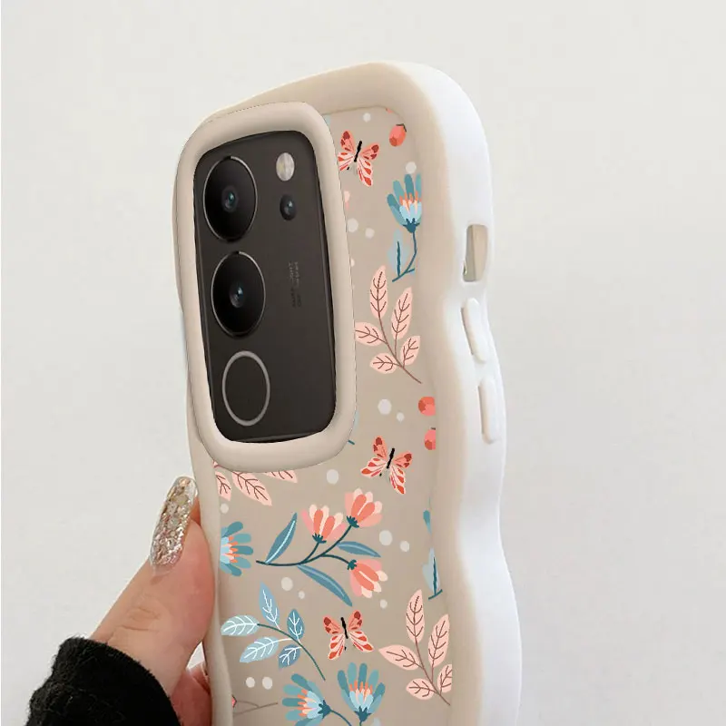 Flower Fashion Phone Case For VIVO V25 V27 V27E V29 V29E V30 Y02 Y02S Y03 Y15S Y17S Y21 Y22S Y36 Y38 Y78 Y100 5G Soft Case