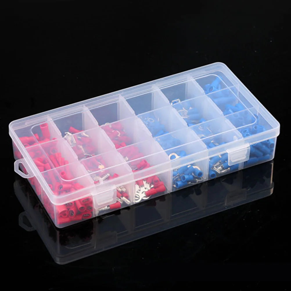

360Pcs Crimp Terminal Kit Assorted Electrical Insulated Connectors Copper for Solderless Wiring Household Vehicle