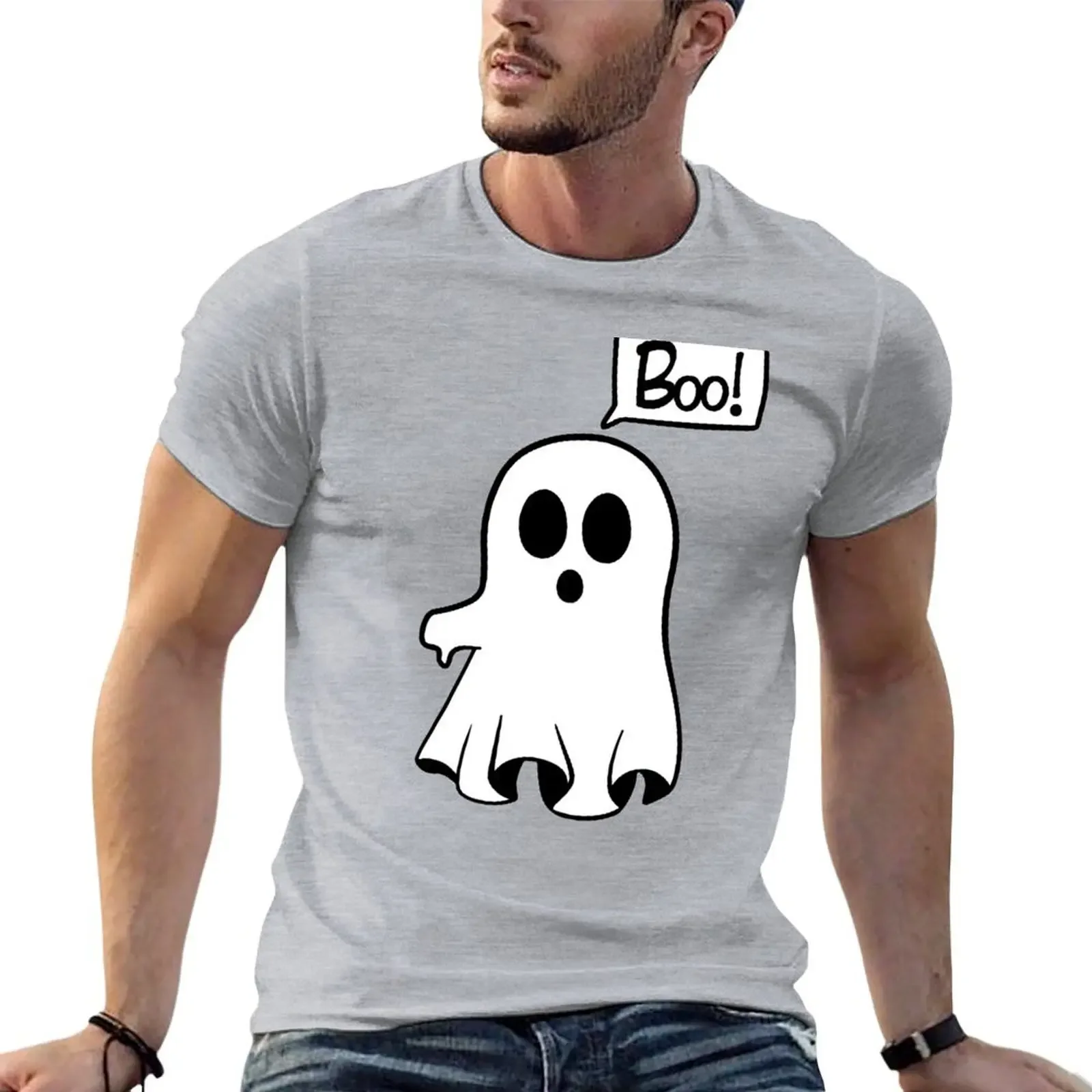 Disappointed Ghost - Fill T-Shirt oversized boys animal print graphic t shirt vintage t shirts men