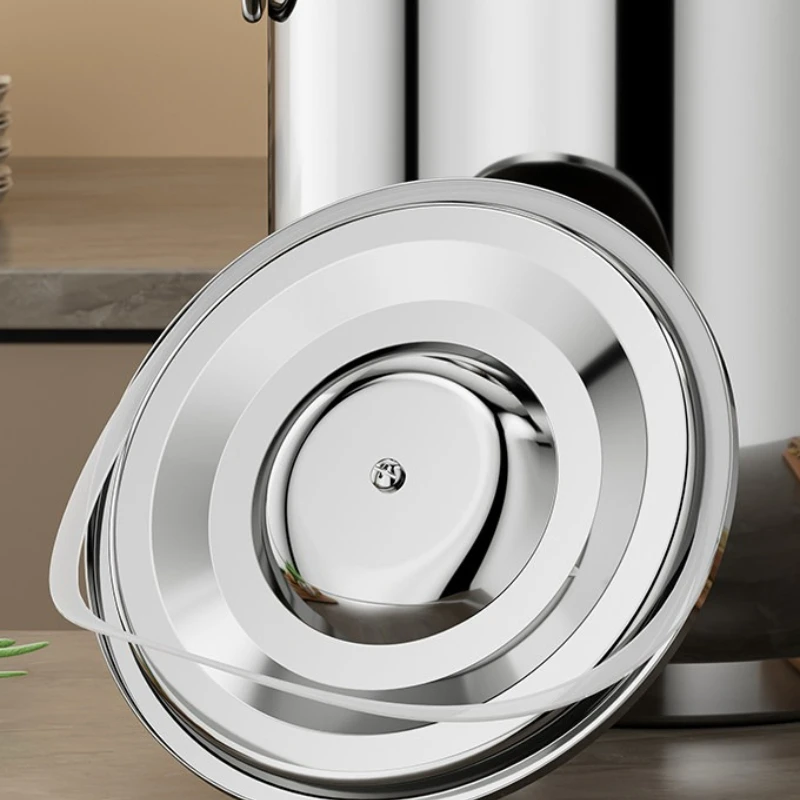 Premium Airtight Stainless Steel Canister Large Capacity Rice Bin for Kitchen Tea Container with Lid Anti-Corrosion Food Jar view 4