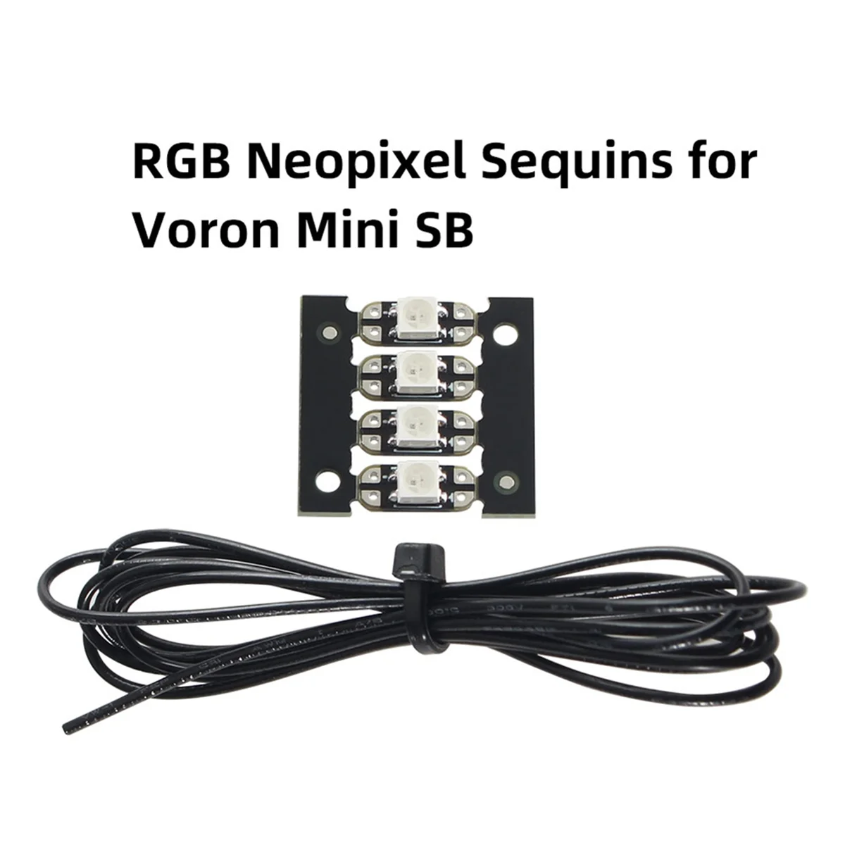 RGB Neopixel Sequins with RGB WS2812 3535 Bright RGB LED and 1M 26AWG PTFE Wire for Voron Mini SB Extruder