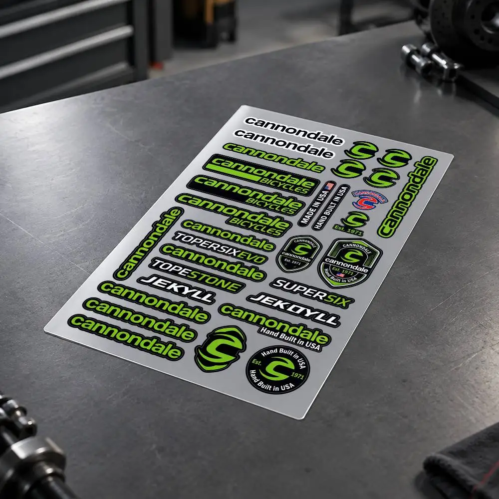 C-Cannondale Custom Motorcycle Sticker Kit Reflective Decal Set For Helmet Tank Fairing Body Graphics