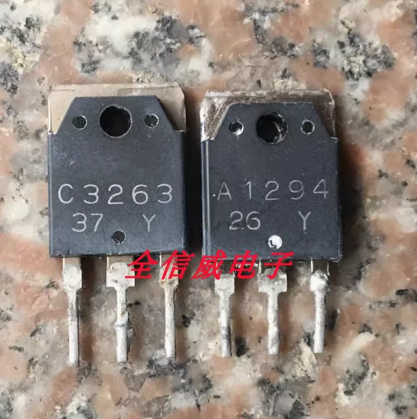 2pairs old/used 2SA1294 2SC3263 A1294 C3263  Power amplifier matching tube original imported disassembly