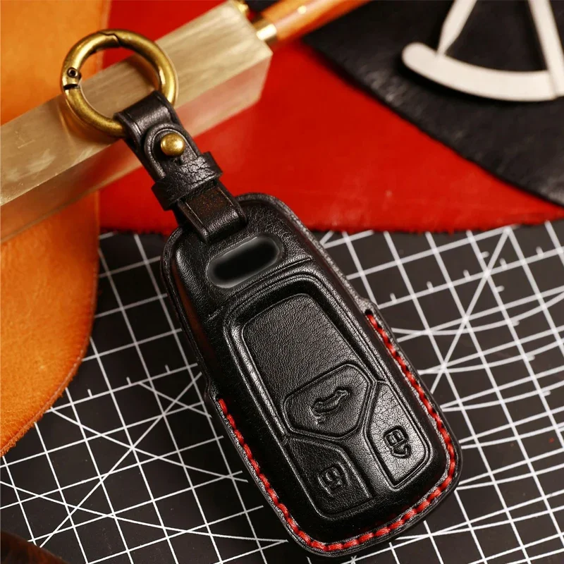 

1pc Car Remote Key Case Cover Shell For Audi A4 B9 A5 A6 8S 8W Q5 Q7 4M S4 S5 S7 TT TTS TFSI RS Protector Accessories