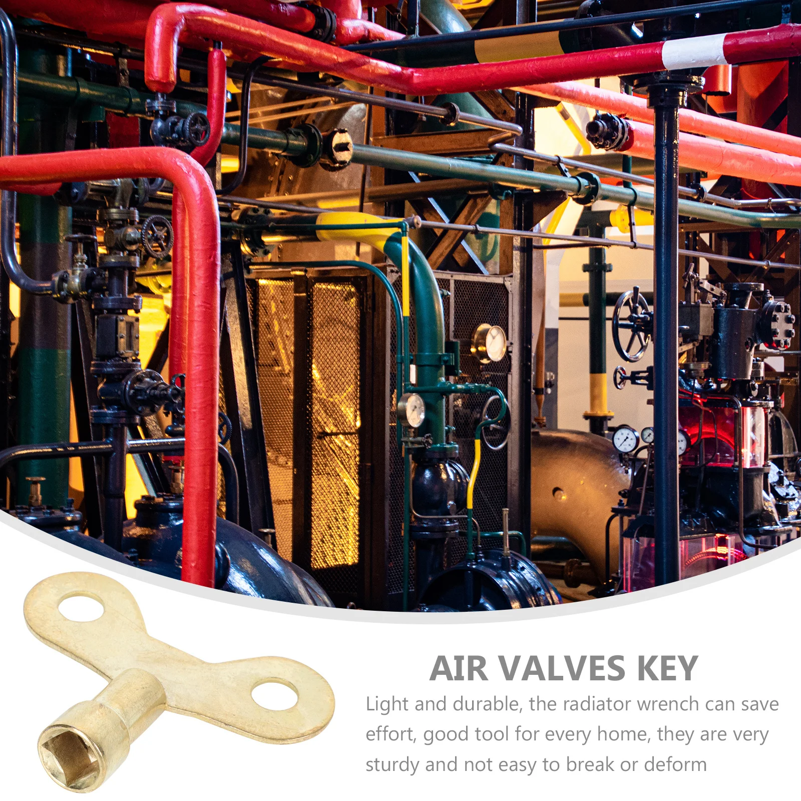 ประแจหม้อน้ำ 10 ชิ้น สำหรับก๊อกน้ำและวาล์วระบายอากาศหม้อน้ำ ใช้งานง่าย ไม่เสียรูปหลังการใช้งานซ้ำ