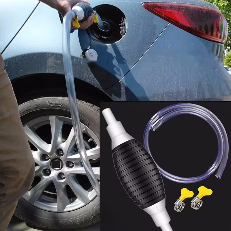 

Universal Hand Gas Oil Pump Car Fuel Pump Manual Suction Pipe Gasoline Auto Engines Fuel Supply Tools Liquid Transfer Accessorie