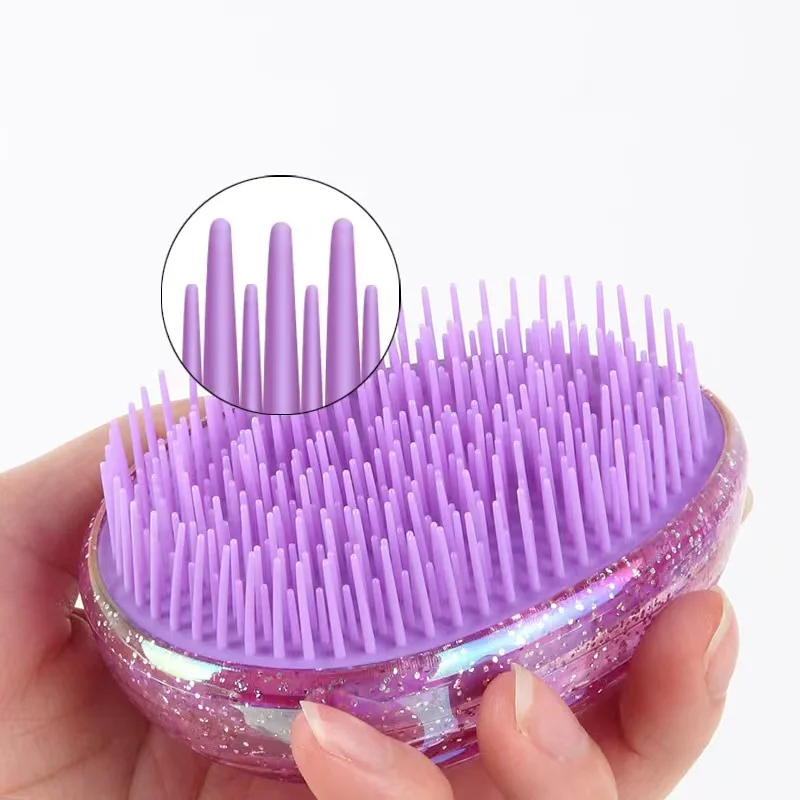 4 Color Hot Magic Travel Comb Anti Static Massage Hair Brush Star Shower Massage Hairbrush Comb Salon Hair Styling Tool