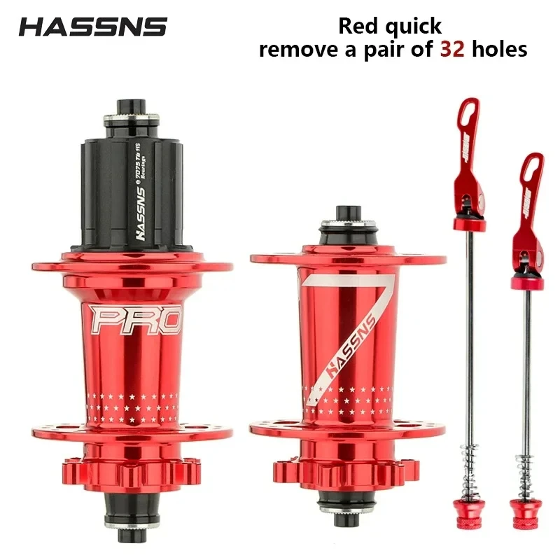 HASSNS PRO7 MTB Hub 24 32 36 Holes Bearing Mountain Bike Quick