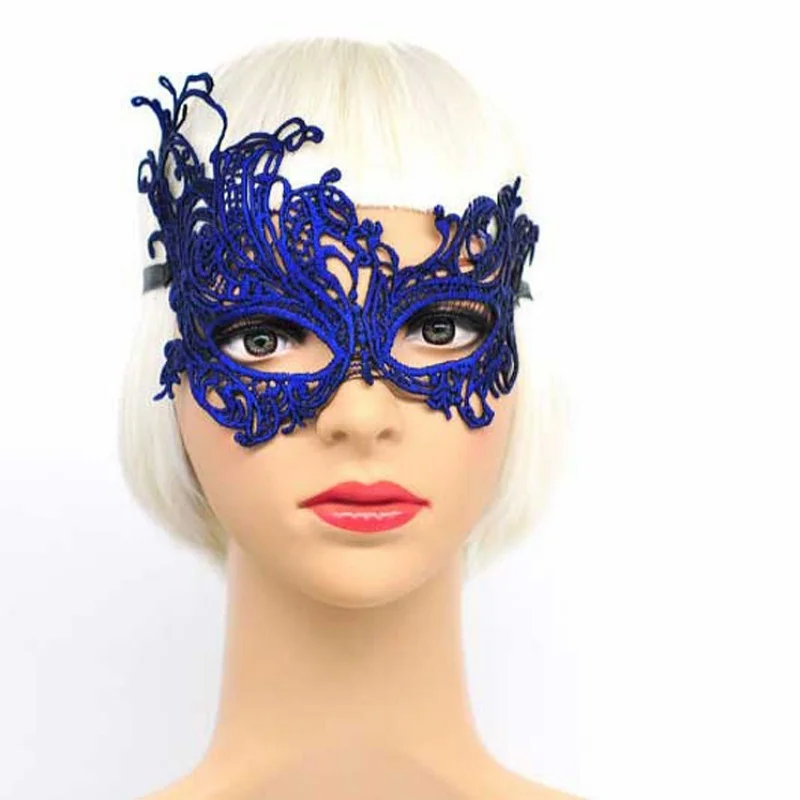

Carnival Halloween Half Face Cosplay Masks Festive Animal Party Supplies for Colourful Sexy Women Lace Masquerade Mask