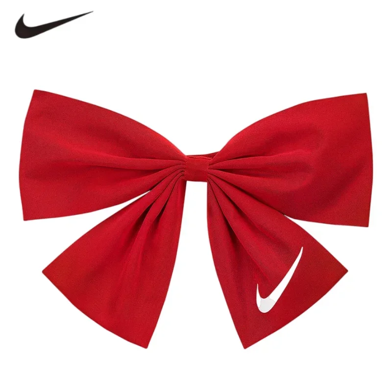 Nike Genuine Women Cute Butterfly Knot Hairpin Elastic Hairband Casual Fitness Gym Daily Ponytail Holder CZ0545-657