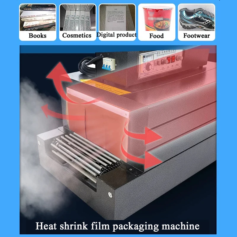 

PBOBP Automatic Heat Shrink Packaging Machine Tableware Sealing & Cutting Machine Thermoplastic Film Machine For Wrapping