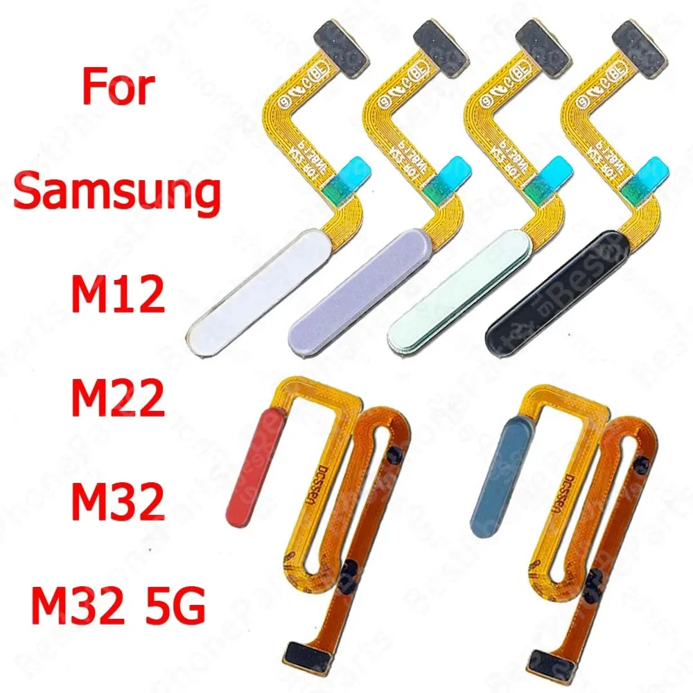 

Fingerprint Sensor For Samsung Galaxy M22 M32 5G M12 Home Button Finger Print Scanner Flex Cable Touch Menu Replacement