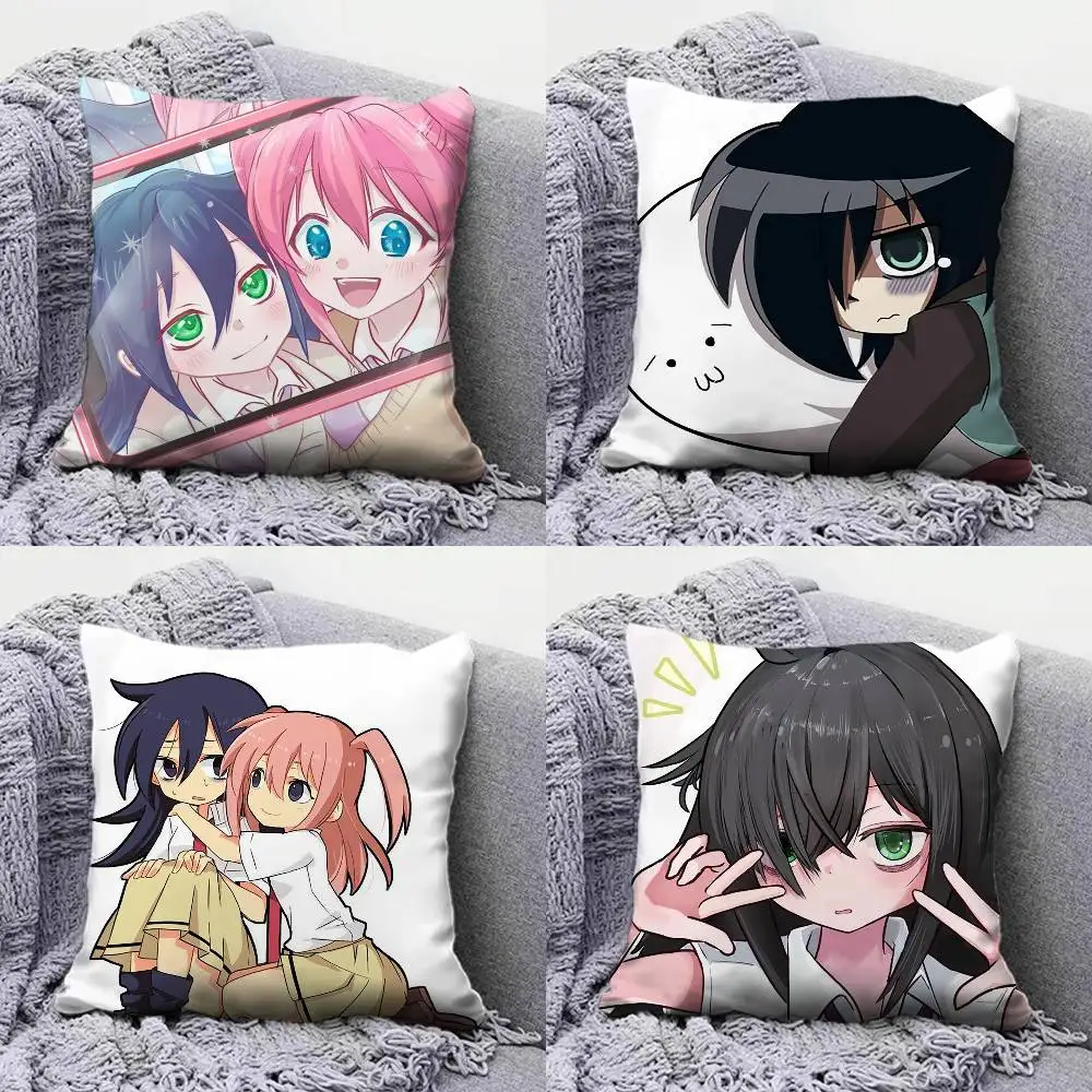 

watamote Tomoko Kuroki Home Sofa Cushion Covers and Aecorative Custom Pillow Covers