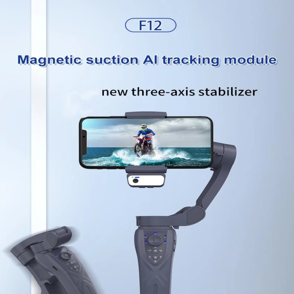 3Axis Mini Facial Tracking Tripod Gimbal Stabilizer For Cell Phone Installer Vlogging Kit Photography Fill Light Handheld Gimbal