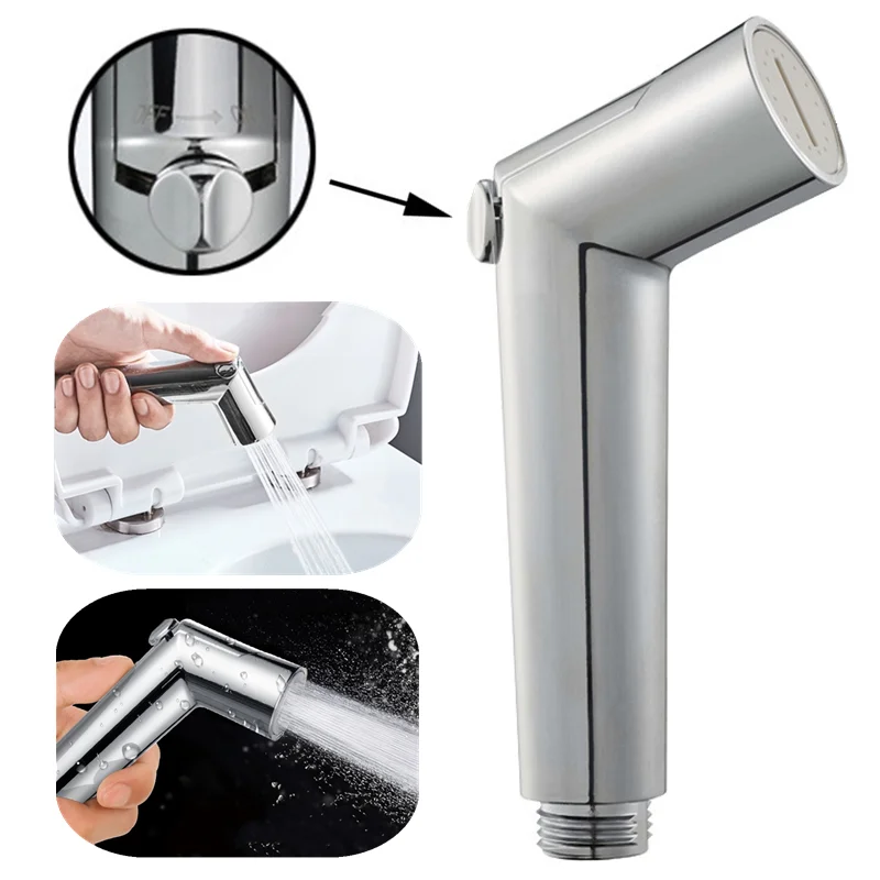 Toilet Hand Held Bidet Faucet Sprayer Bidet Set Sprayer Gun Stainless Steel Toilet Spray For Bathroom Self Cleaning Shower Head