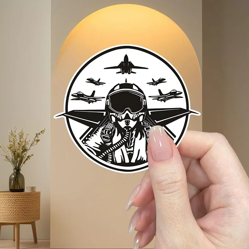 1 قطعة ملصق سيارة طيار عصري للدراجات النارية، ملصق جريئة لتخصيص السيارات والدراجات النارية وفيبي الطيران