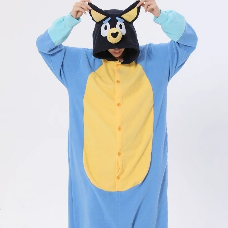 Halloween Costume Bluey Adult Children\'S Cartoon Clothing One-Piece Pajamas Bingo Bluey Cosplay Costume Garment Kids Gift