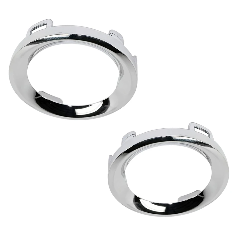 2Pcs Chrome Front Fog Light Lamp Trim Ring Cover Left & Right For Jeep Renegade Sport 2019 2020 2021 6VN96SZ0AA 6VM61SZ0AA