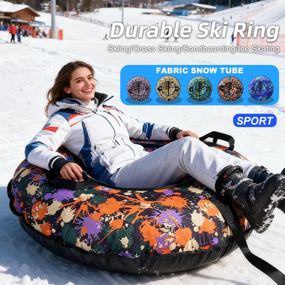 

Надувная тюбинг-ватрушка из ПВХ для детей и взрослых, устойчивая к холоду, идеальна для подростков, для катания на улице