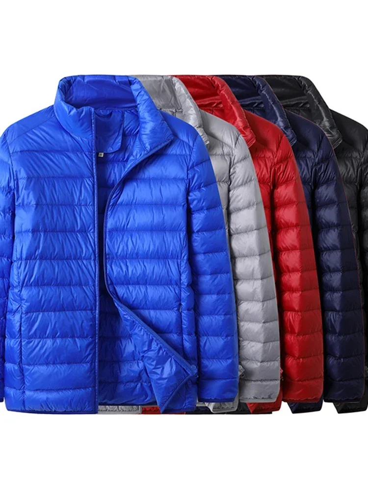 ผู้ชายน้ําหนักเบาPackableลงเสื้อแจ็คเก็ตBreathable Puffy Coatกันน้ํา2023ใหม่คุณภาพสูงชายPuffer Jacket