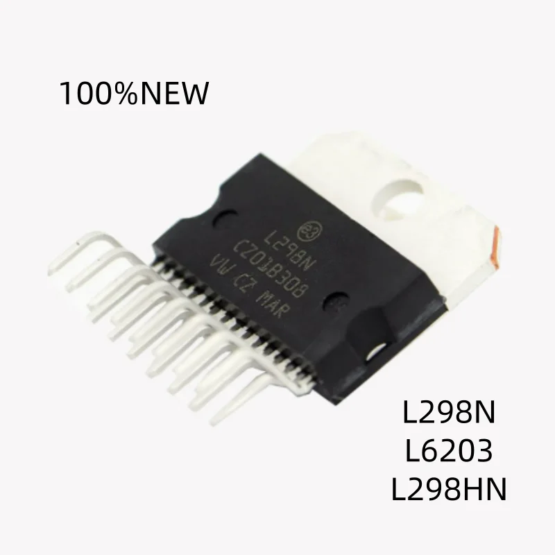 (2 Pieces) 100% New L298N L6203 L298Hn Direct Plug Zip-15 Stepper Motor Driver Chip Bridge Driver Chip Ic