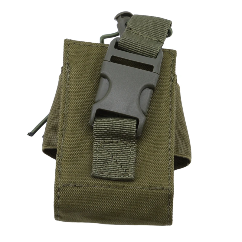 Tactical Radio Pouch Hunting Walkie Talkie Holder, Interphone Pendurado Bag, Molle militar, Bolso de revistas de nylon