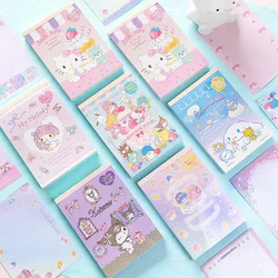 New Style Cute Cartoon Sanrio Cinnamoroll Kuromi Note Book Melody Note Memo Hand Account Decoration With Stickers Notepad Gift