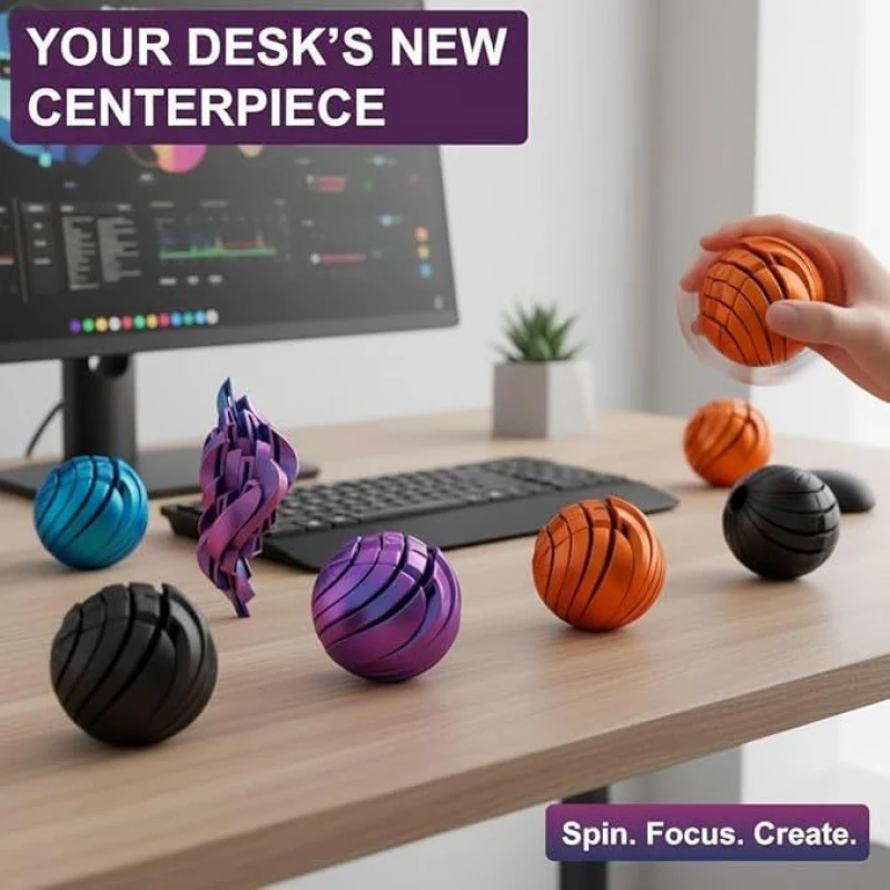 The 3D printed decompression deformed balls can be used for decoration or as gift display items.