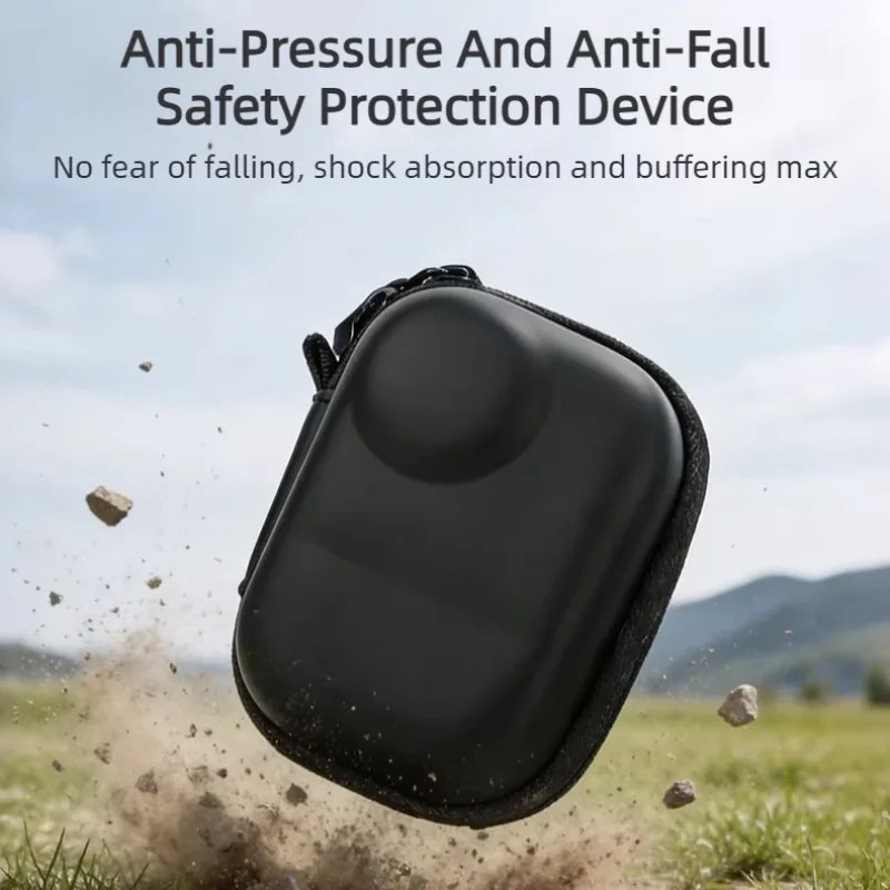 Color Mini Body Bag PU Soft Plush Lining Portable Bag Carrying Box Travel Storage Box For Insta360 Go Ultra Storage Case