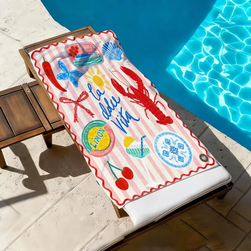 منشفة شاطئ بتصميم باستا الجمبر - مراجعة Spa Towel وسعره