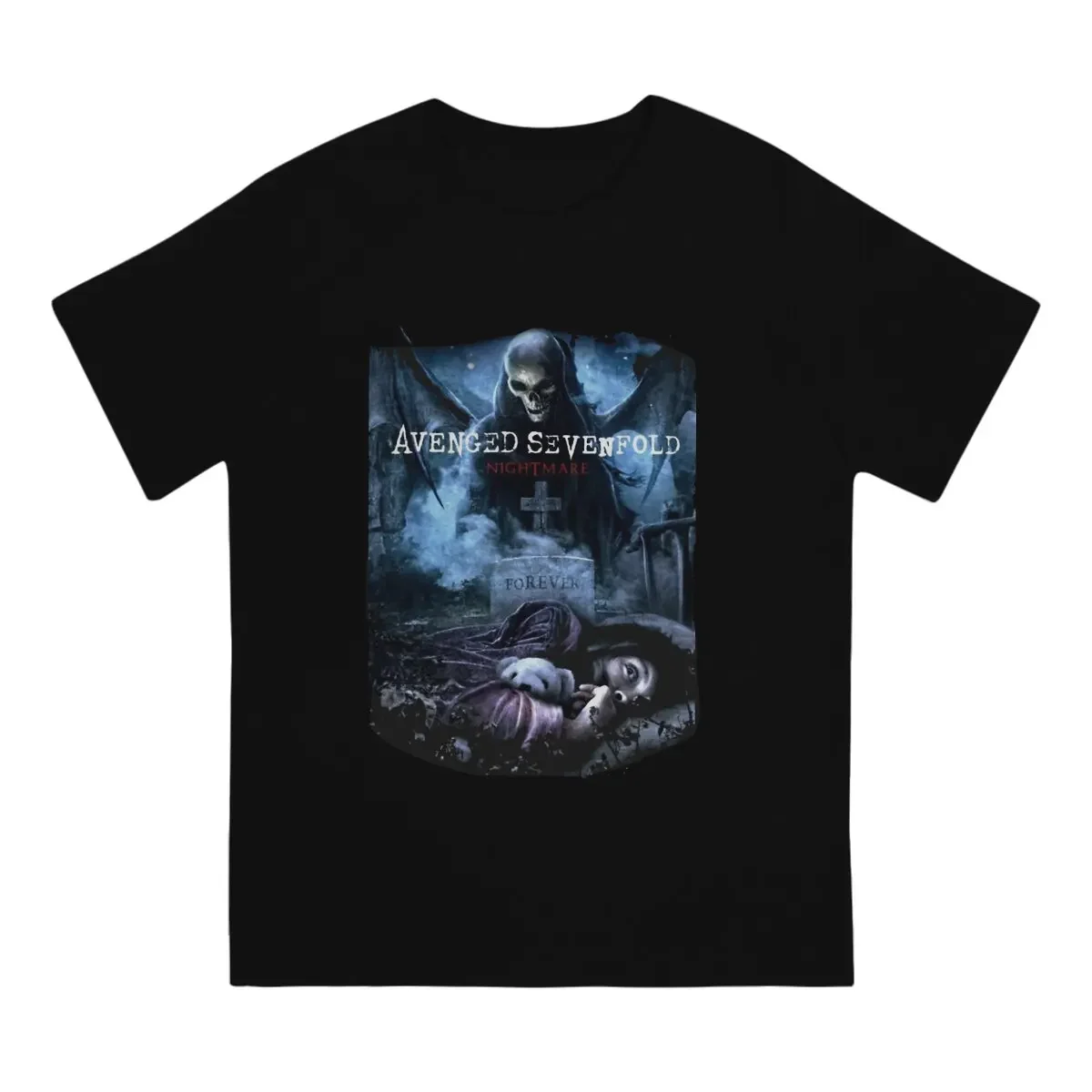 Nightmare A7X Heavy  Man's TShirt Avenged Sevenfold Crewneck Short Sleeve 100% Cotton T Shirt Funny Top Quality Gifts