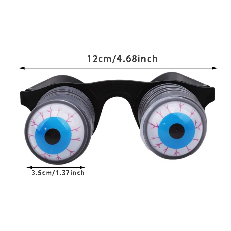 نظارات عيون مخيفة منبثقة ، عيون متدلية ، نظارات ربيعية ، تنكرية ، زي الهالوين ، لعبة مضحكة ، نظارات مزحة ، إكسسوارات صور #6