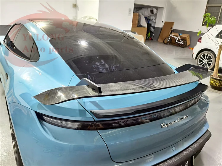 

Задний спойлер из углеродного волокна в стиле RZ для Porsche Taycan, комплект спойлера из углеродного волокна