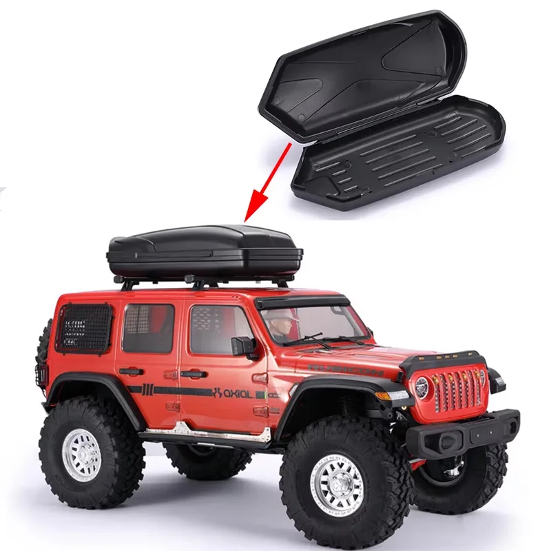 Bagażnik dachowy do samochodu zdalnie sterowanego RC w skali 1/10 SCX10 90046 TRX4/TRX6/G63, części modyfikowane.