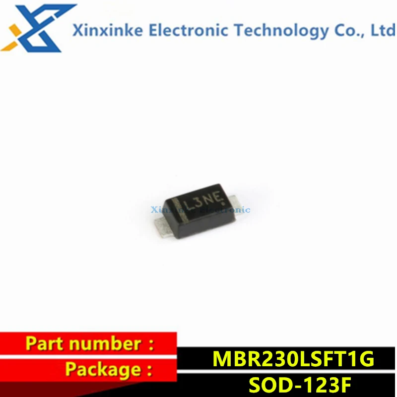 50PCS MBR230LSFT1G Marking：L3NE SOD-123F 30V 2A Schottky Diode
