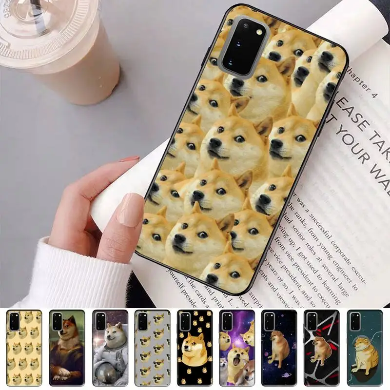 Doge Dog Cheems Meme Phone Case For Samsung S 20 21 22 23 plus Ultra for Redmi Note 8 9 10 11 for Huawei Y 5 6 9