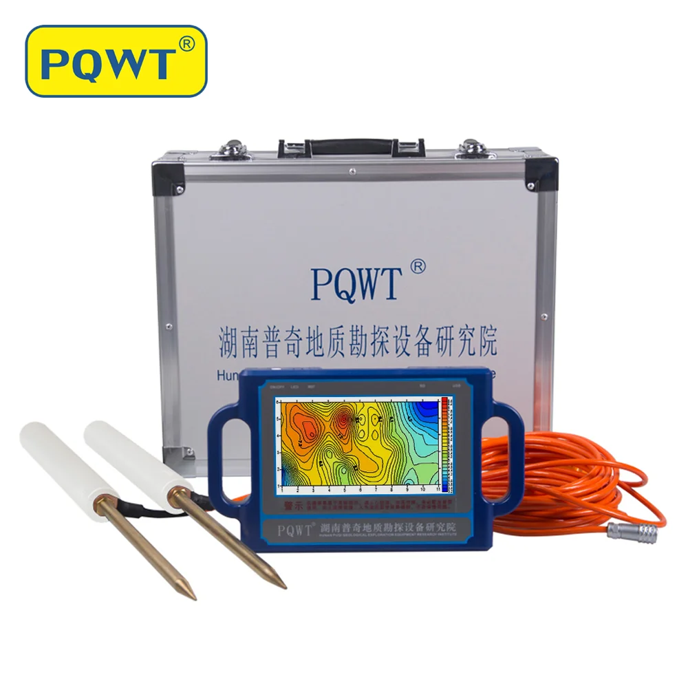 

PQWT S500 Industrial Metal Detectors Under Ground Deep Water Detection Machine Bore Well Drilling Groundwater Detector