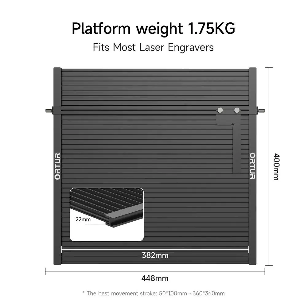 Ortur Aufero Honeycomb Laserbed Laser Bed Table Engraver WoodWorking Steel Panel Board Platform CO2 Diode Machine Clean Cutting