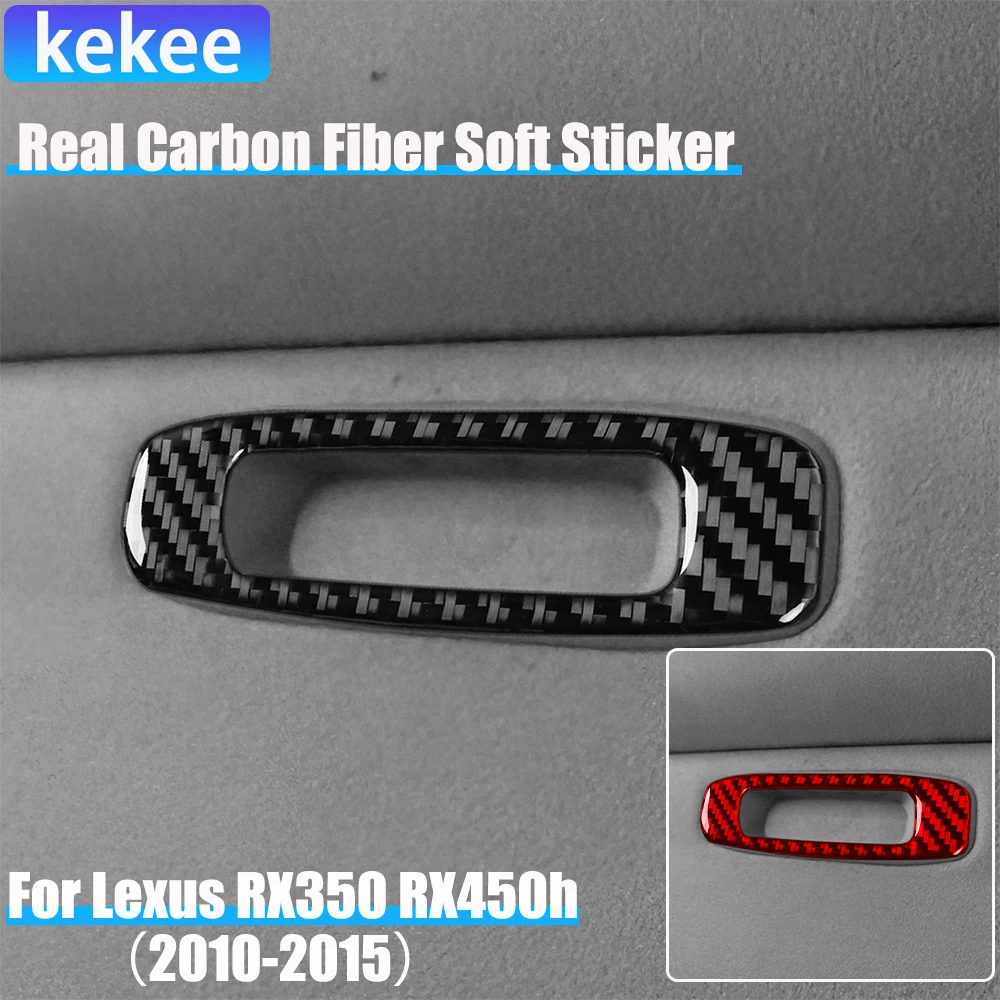 

Real Carbon Fiber Car Accessories Sunroof Puller Panel Cover Soft Sticker For Lexus RX350 RX450h 2010 2011 2012 2013 2014 2015