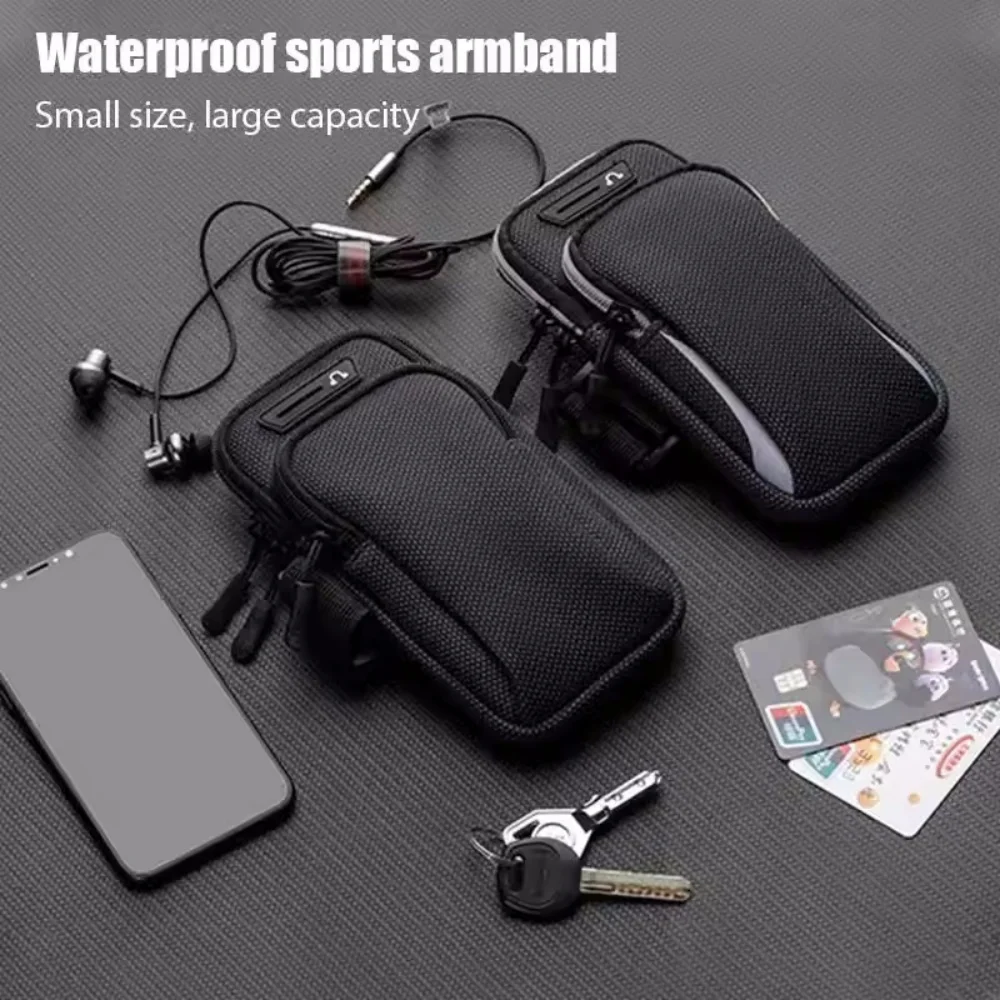 Uniwersalna torba do joggingu na telefon komórkowy Odporna na pot opaska sportowa 6,8 cala Etui na telefon na rękę do biegania na świeżym powietrzu dla iPhone Samsung — zdjęcie produktu 2