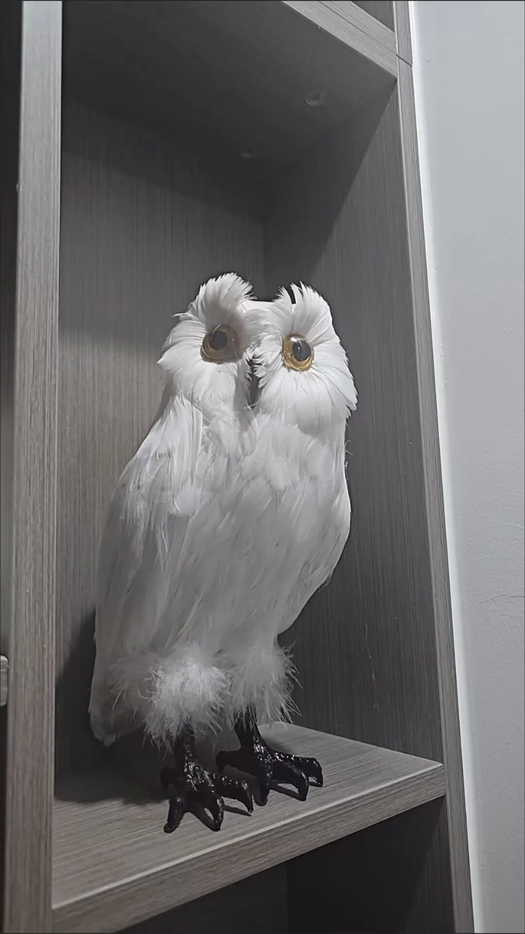 one simulation foam&feather white owl model home garden decoration gift about 30cm a0154