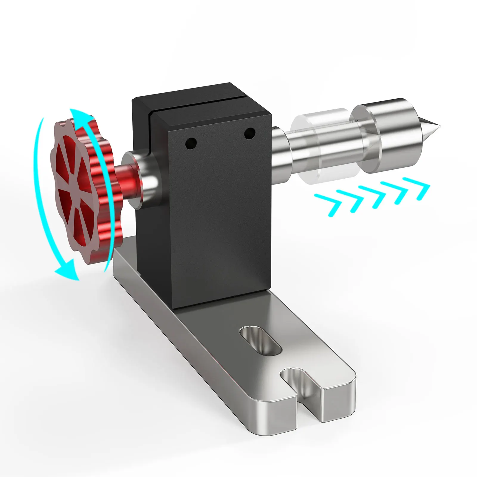 Twotrees 4th Axis Rotary Axis Module For TTC450 Laser Milling Machine 3-Jaw Chuck Structure Rotary Axis Clamp Diameter 4-60mm